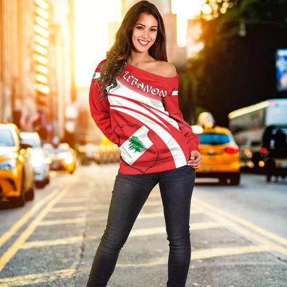Lebanon Coat Of Arms Shoulder Sweater Cricket