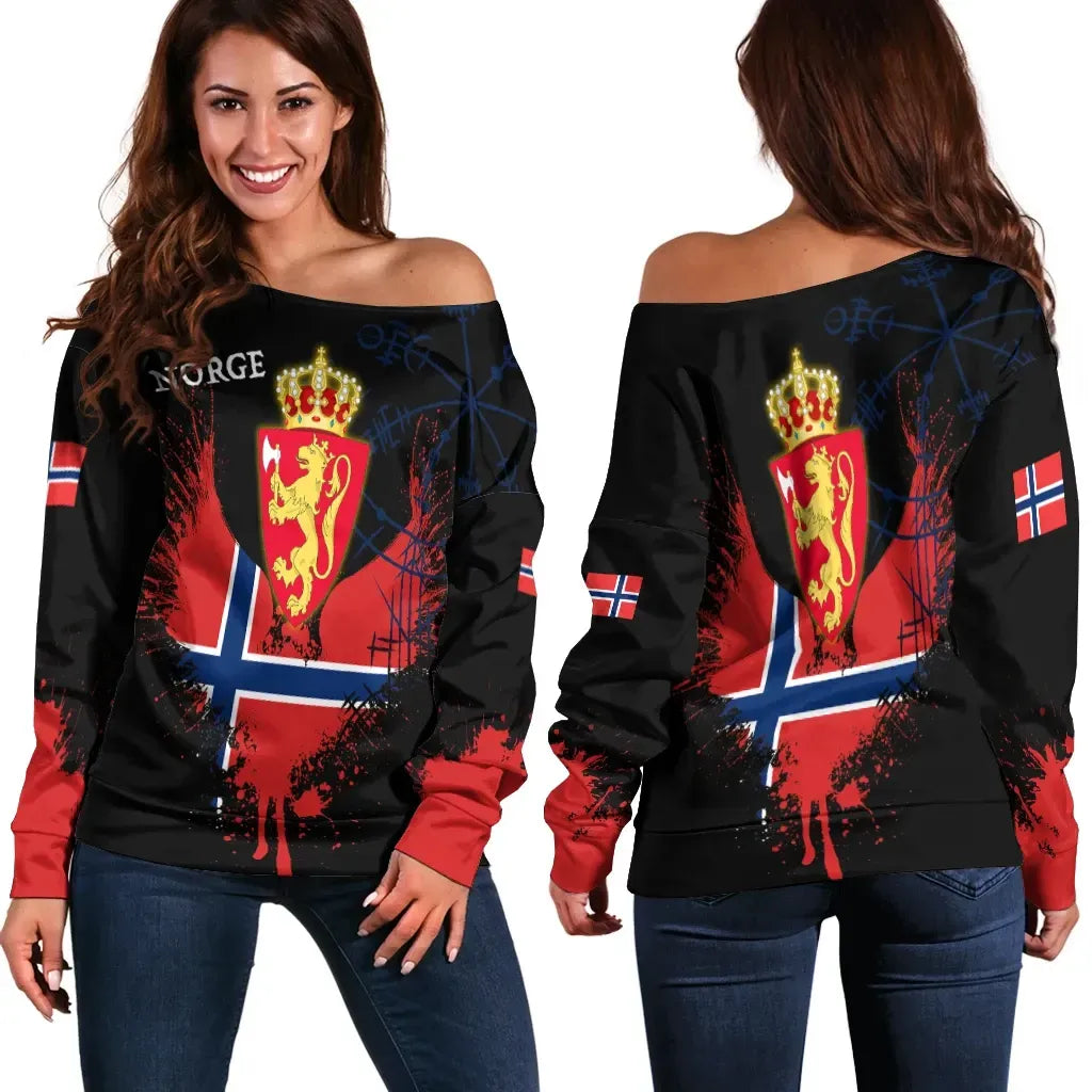Norway Women's Off Shoulder Sweater Wings Of Norway
