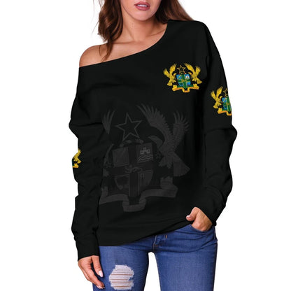 Ghana Women's Off Shoulder Sweater