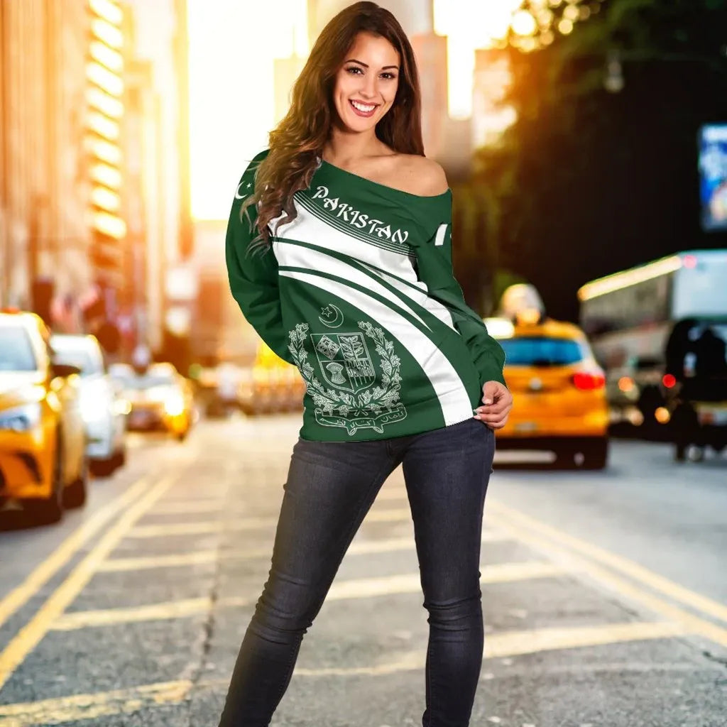 Pakistan Coat Of Arms Shoulder Sweater Cricket
