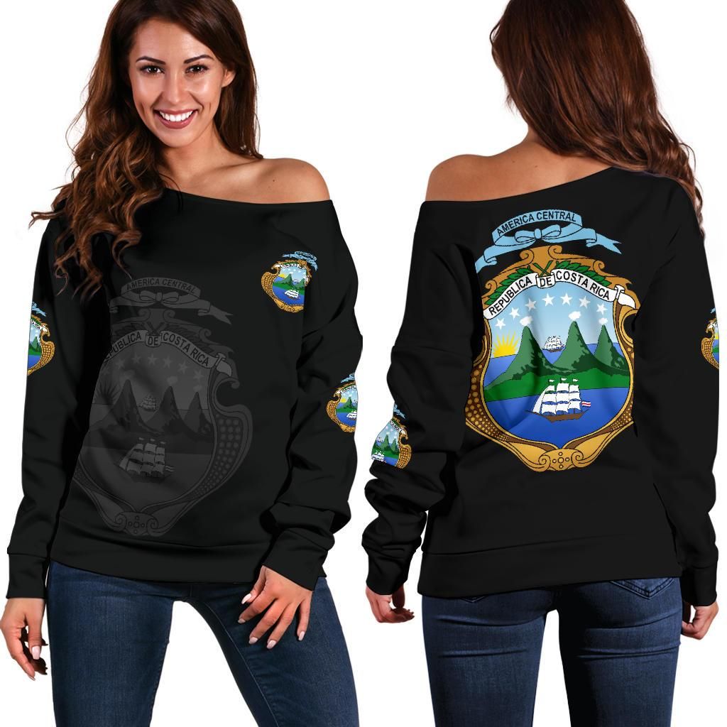 Costa Rica Women's Off Shoulder Sweater