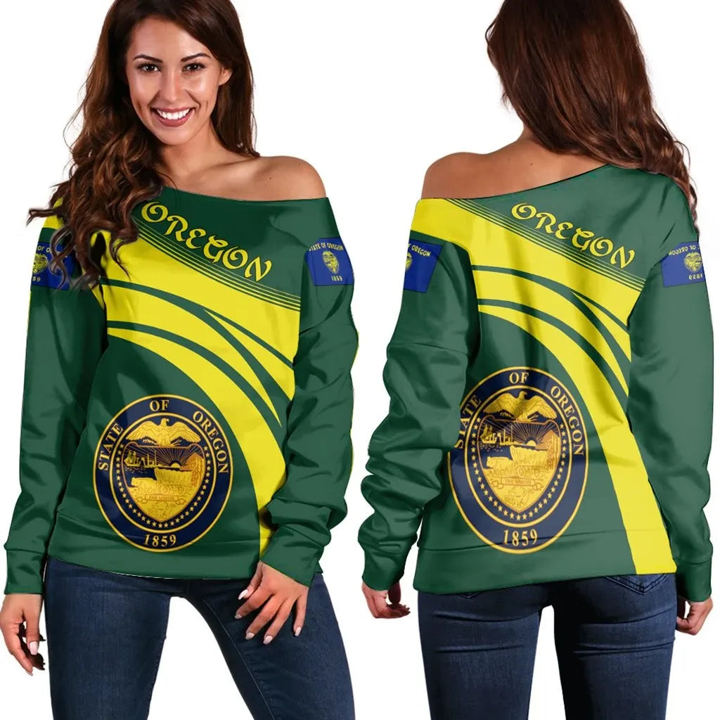Oregon Coat Of Arms Shoulder Sweater Cricket