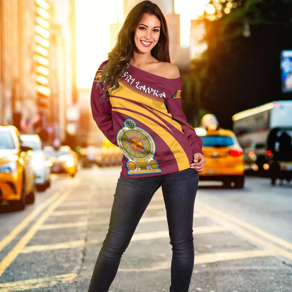 Sri Lanka Coat Of Arms Shoulder Sweater Cricket