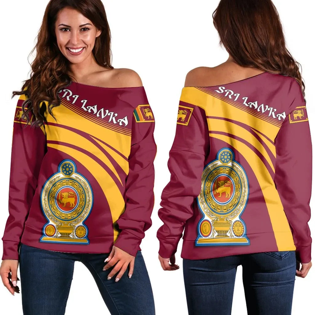 Sri Lanka Coat Of Arms Shoulder Sweater Cricket