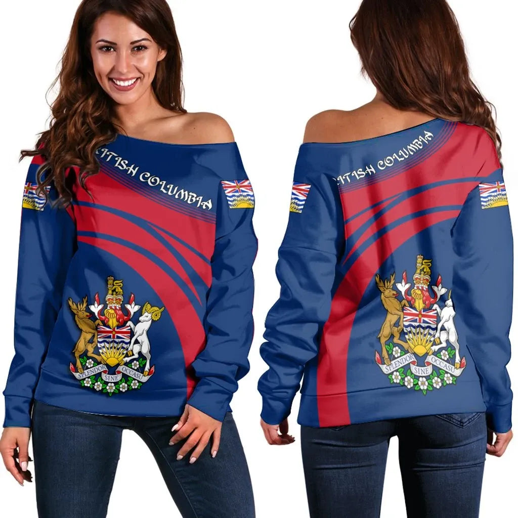 British Columbia Coat Of Arms Shoulder Sweater Cricket