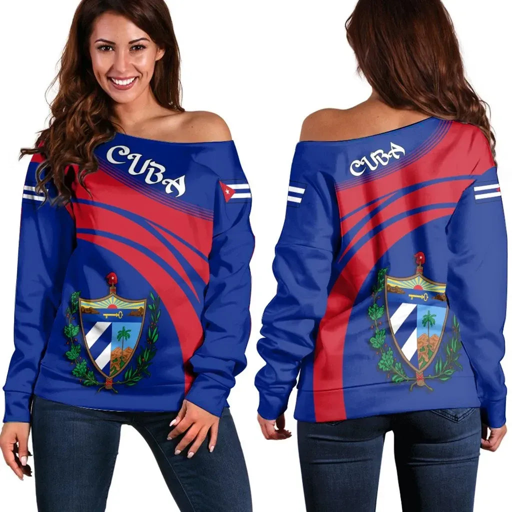 Cuba Coat Of Arms Shoulder Sweater Cricket