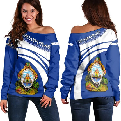 Honduras Coat Of Arms Shoulder Sweater Cricket