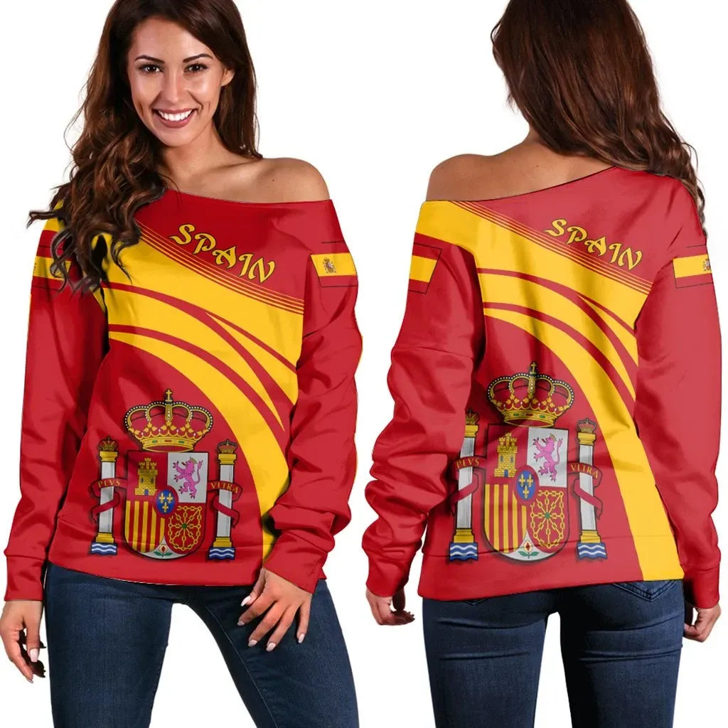 Spain Coat Of Arms Shoulder Sweater Cricket