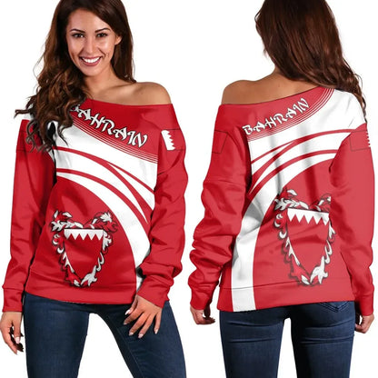Bahrain Coat Of Arms Shoulder Sweater Cricket