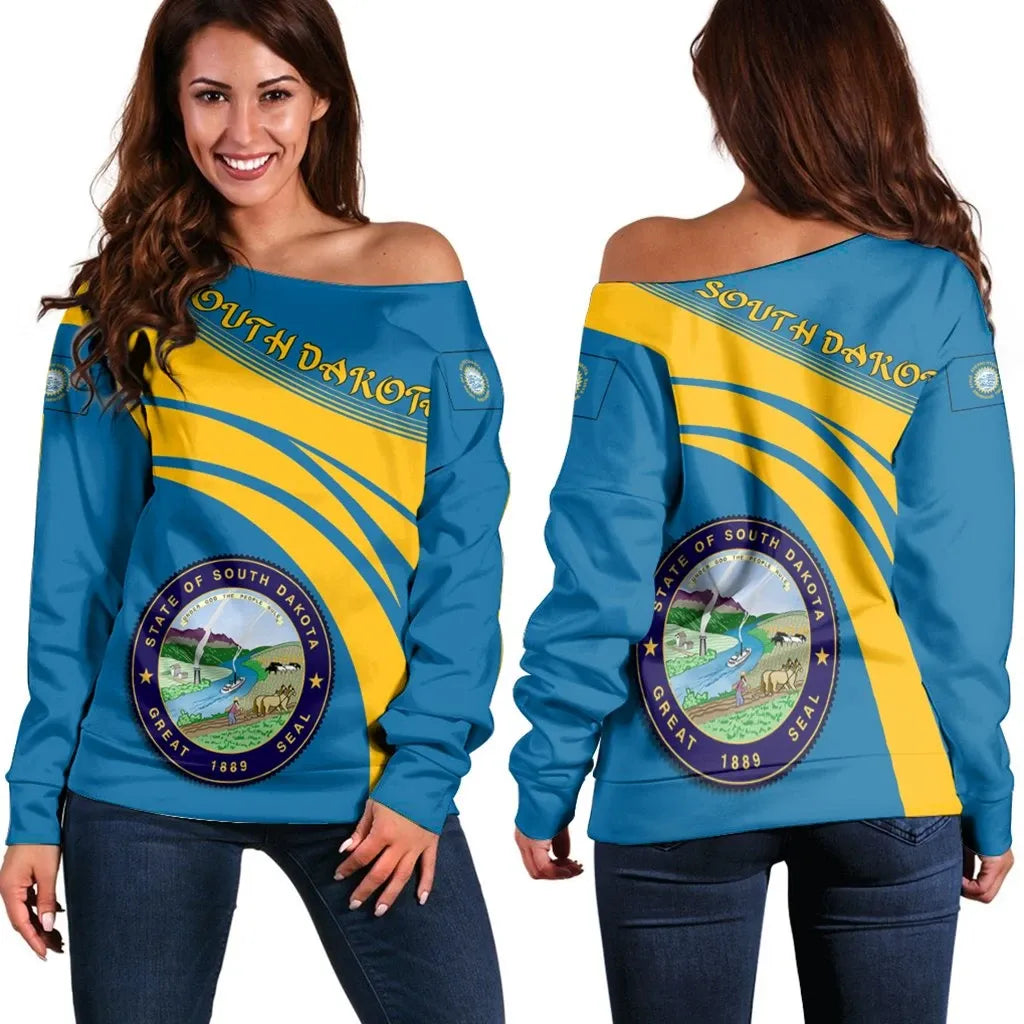 South Dakota Coat Of Arms Shoulder Sweater Cricket