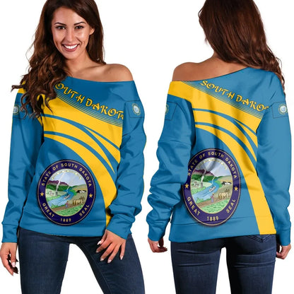 South Dakota Coat Of Arms Shoulder Sweater Cricket