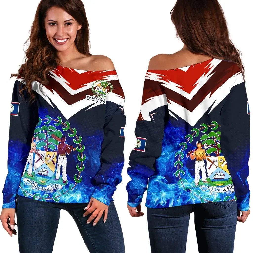 Belize New Release Women's Off Shoulder Sweater