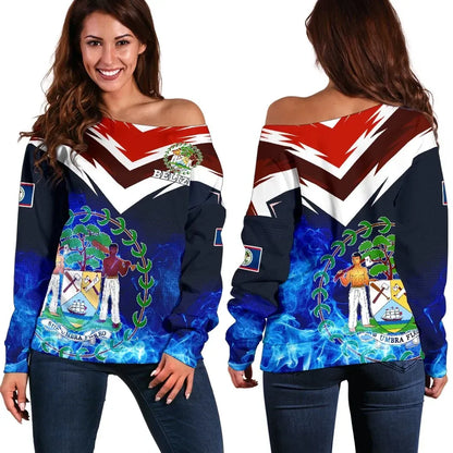 Belize New Release Women's Off Shoulder Sweater