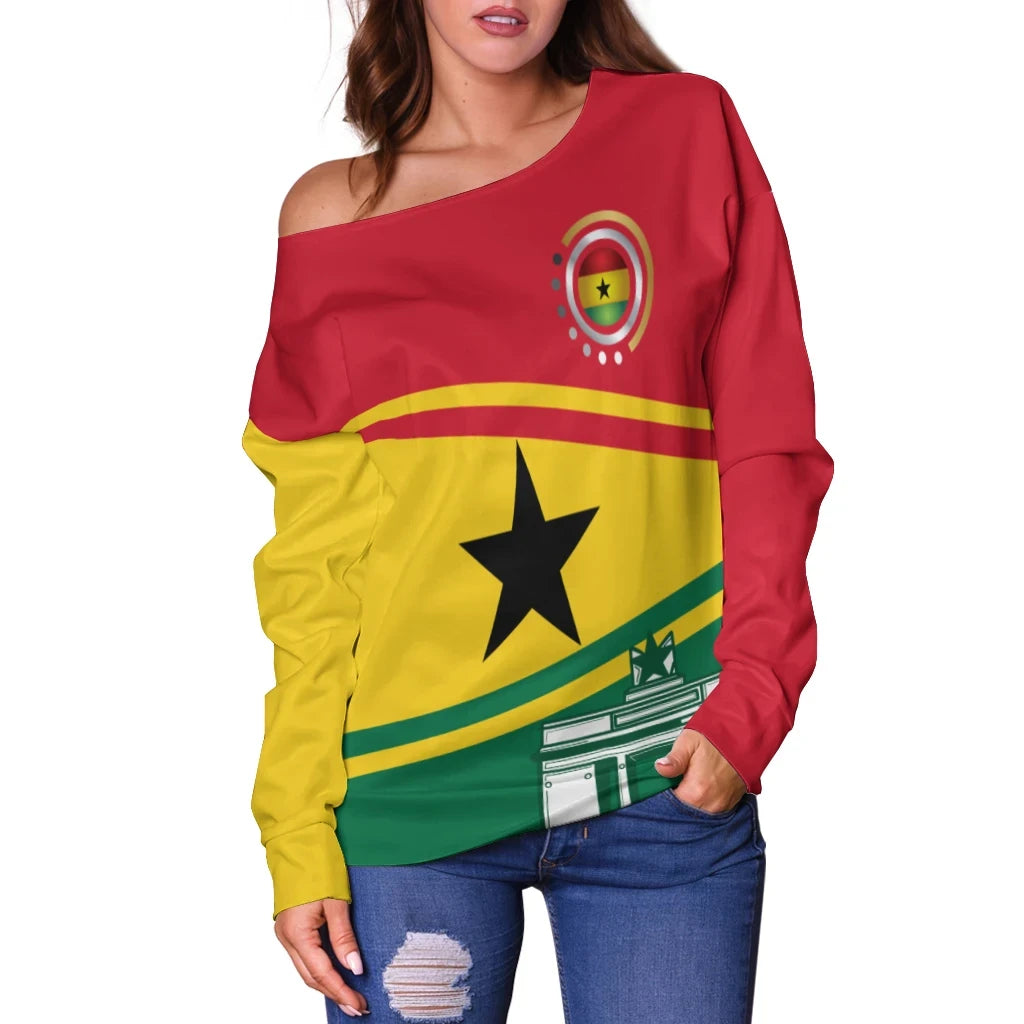 Women Off Shoulder Ghana Independence Day