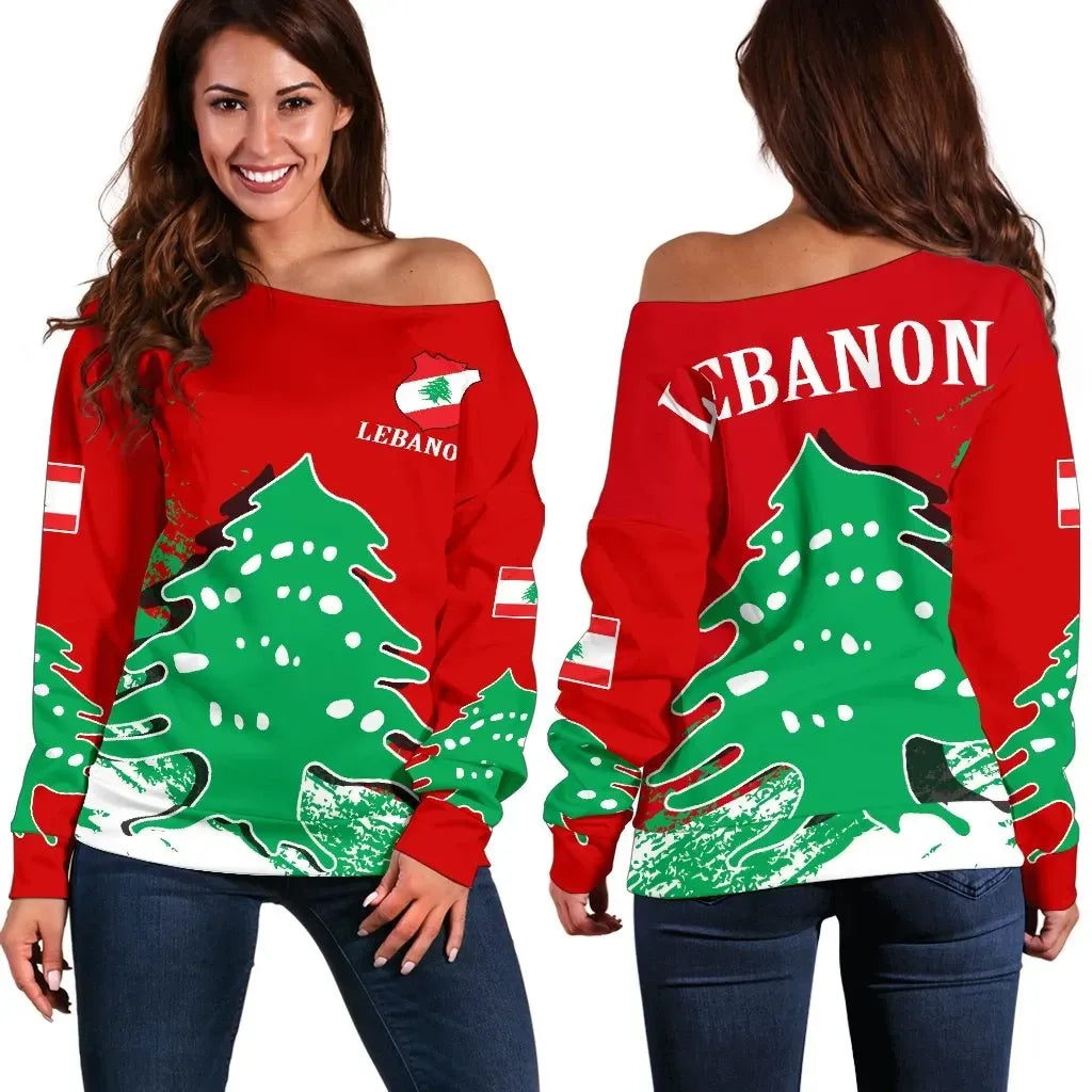 Lebanon Special Off Shoulder Sweater
