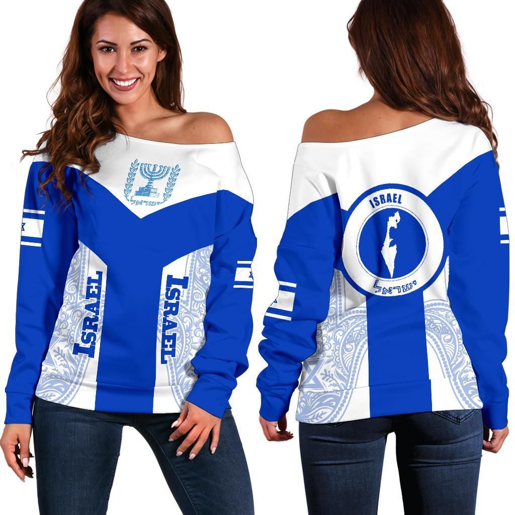 Israel Off Shoulder Sweater Rising