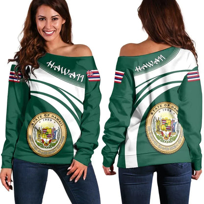 Hawaii Coat Of Arms Shoulder Sweater Cricket