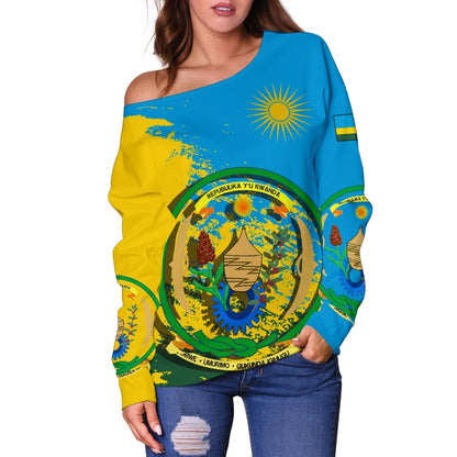 Rwanda Special Off Shoulder Sweater