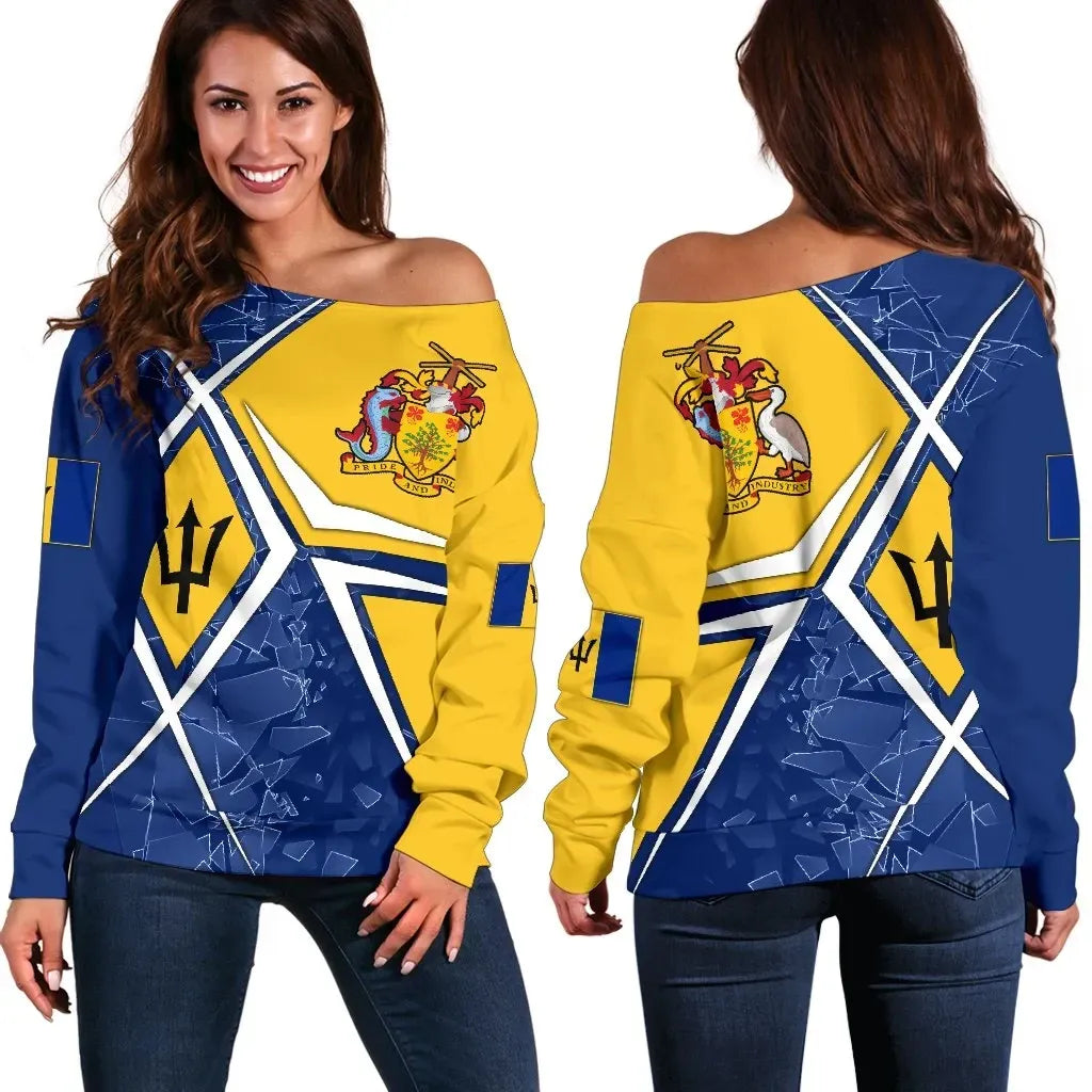 Barbados Women's Off Shoulder Sweater Barbados Legend
