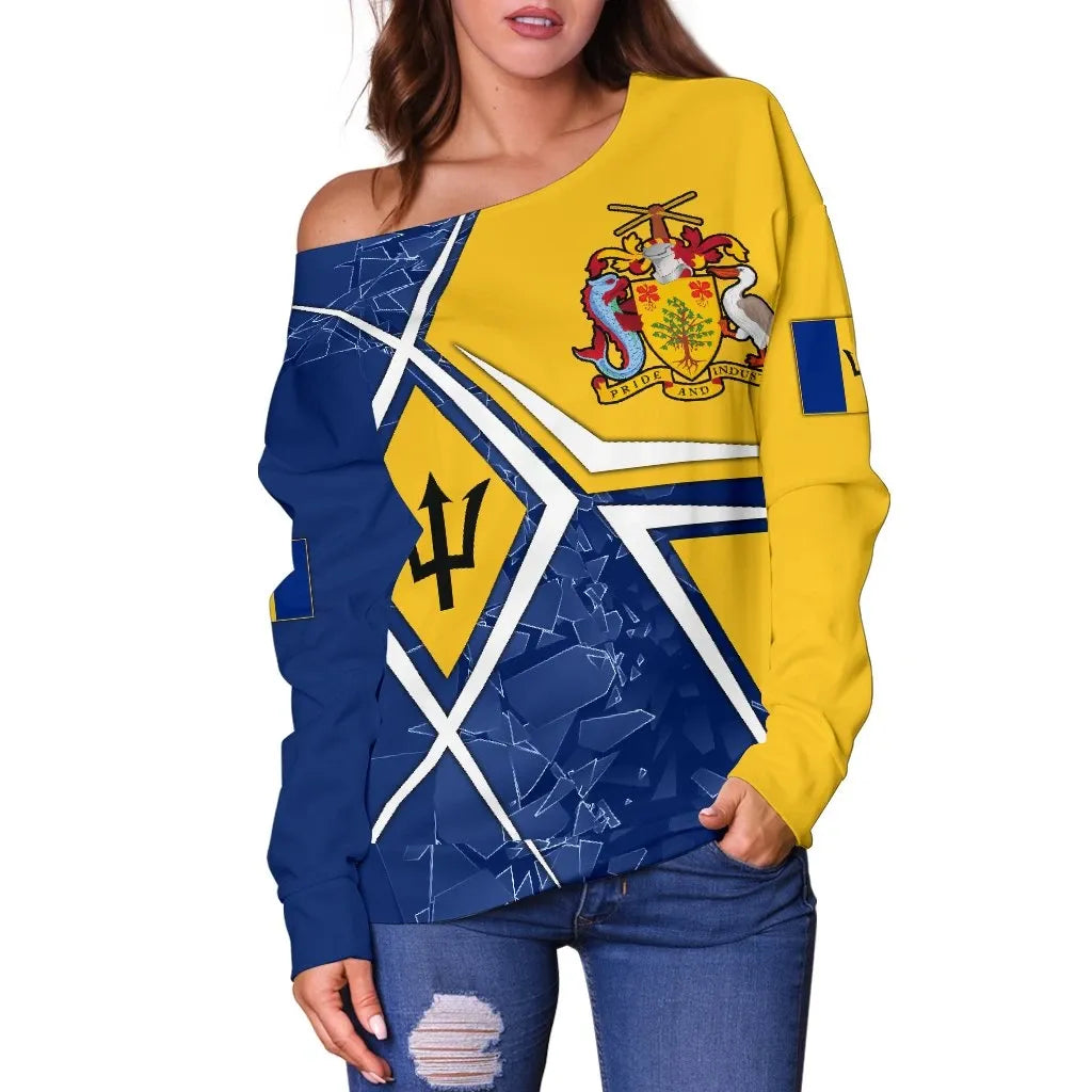 Barbados Women's Off Shoulder Sweater Barbados Legend