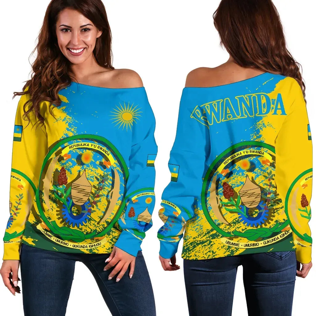 Rwanda Special Off Shoulder Sweater