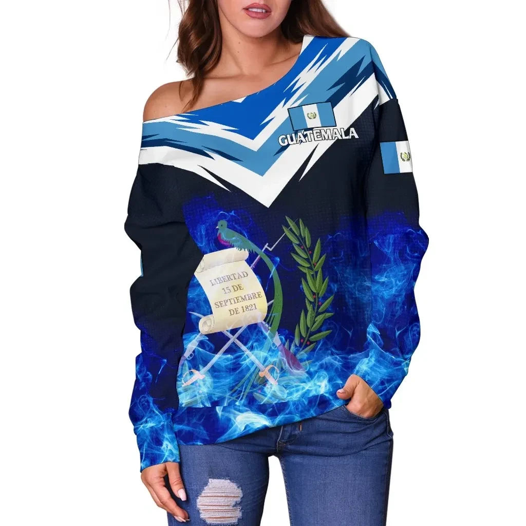 Guatemala Women's Off Shoulder Sweater New Release