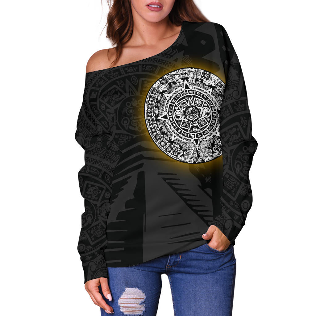 Aztec South America Discovery Off Shoulder Sweater