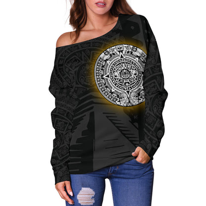 Aztec South America Discovery Off Shoulder Sweater