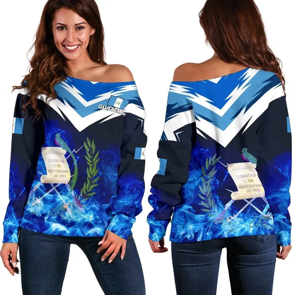 Guatemala Women's Off Shoulder Sweater New Release