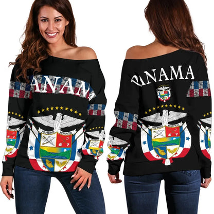 Panama,United Women's Off Shoulder Sweater