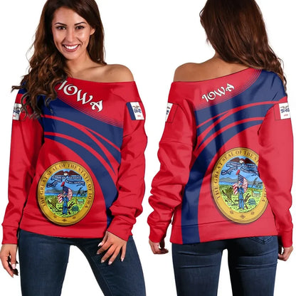 Iowa Coat Of Arms Shoulder Sweater Cricket