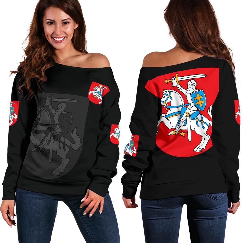 Lithuania Women's Off Shoulder Sweater