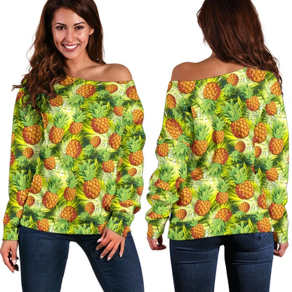 Pineapple 17Th Off Shoulder Sweater