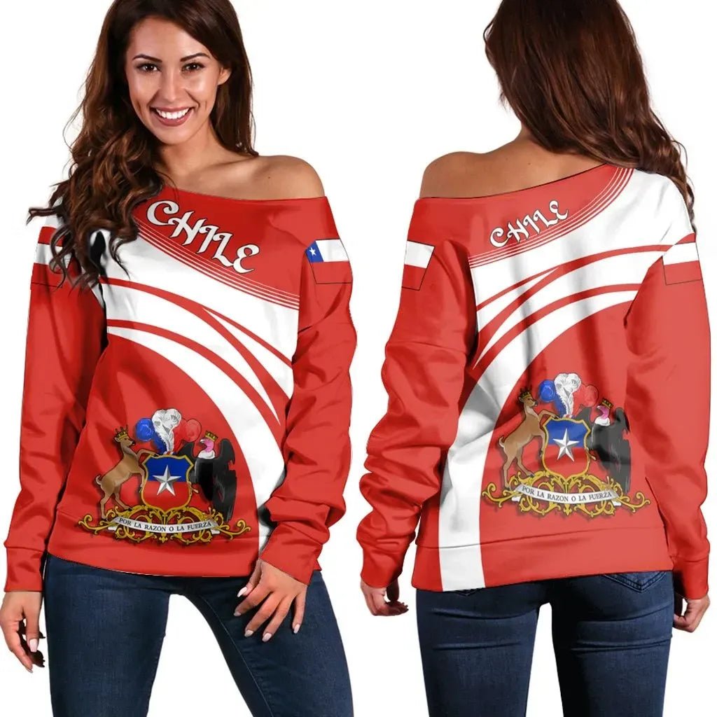 Chile Coat Of Arms Shoulder Sweater Cricket