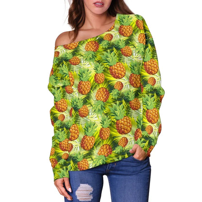 Pineapple 17Th Off Shoulder Sweater