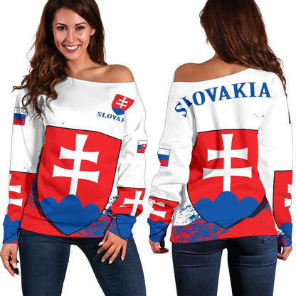 Slovakia Special Off Shoulder Sweater