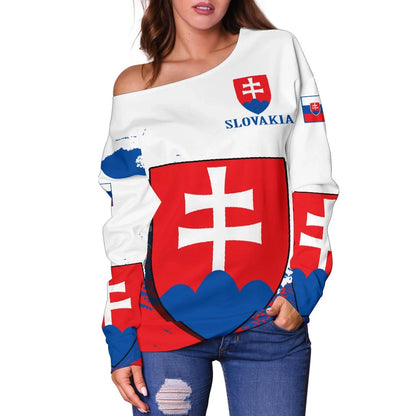 Slovakia Special Off Shoulder Sweater