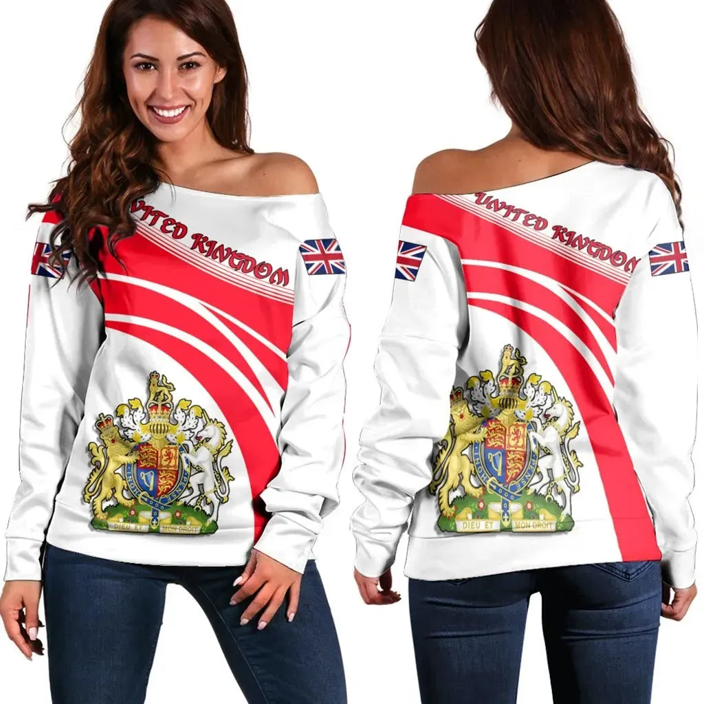 United Kingdom Coat Of Arms Shoulder Sweater Cricket