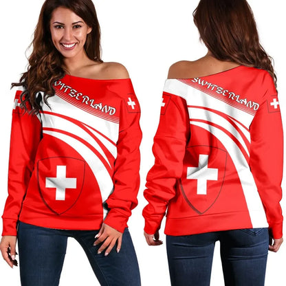 Switzerland Coat Of Arms Shoulder Sweater Cricket