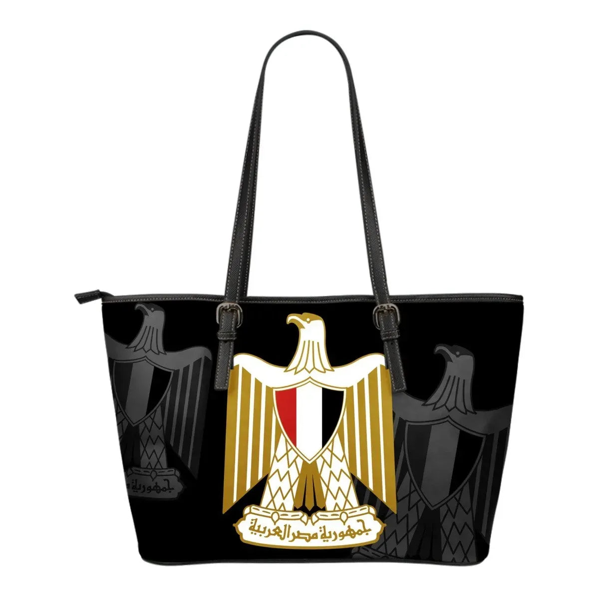 Egypt Leather Tote Bag Size