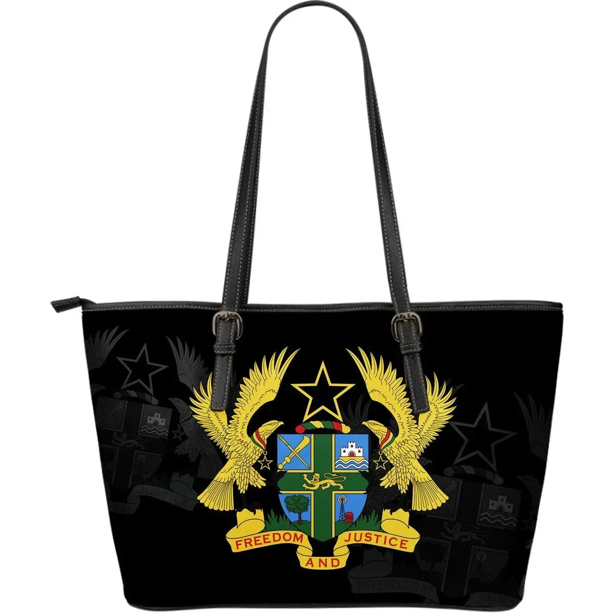 Ghana Leather Tote Bag Size