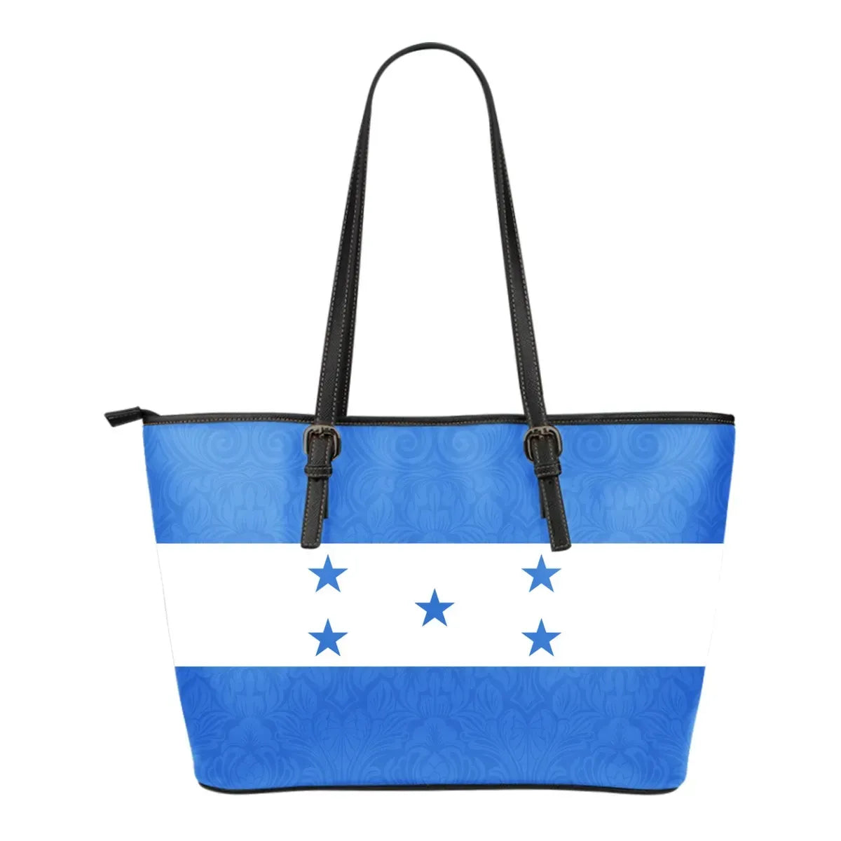 Honduras Bag Honduras Flag Leather Tote Bag