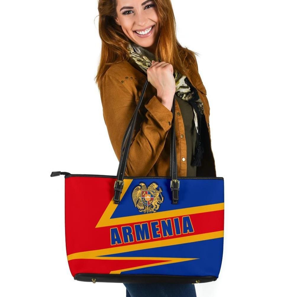 Armenia Leather Tote Bag Armenia Pride