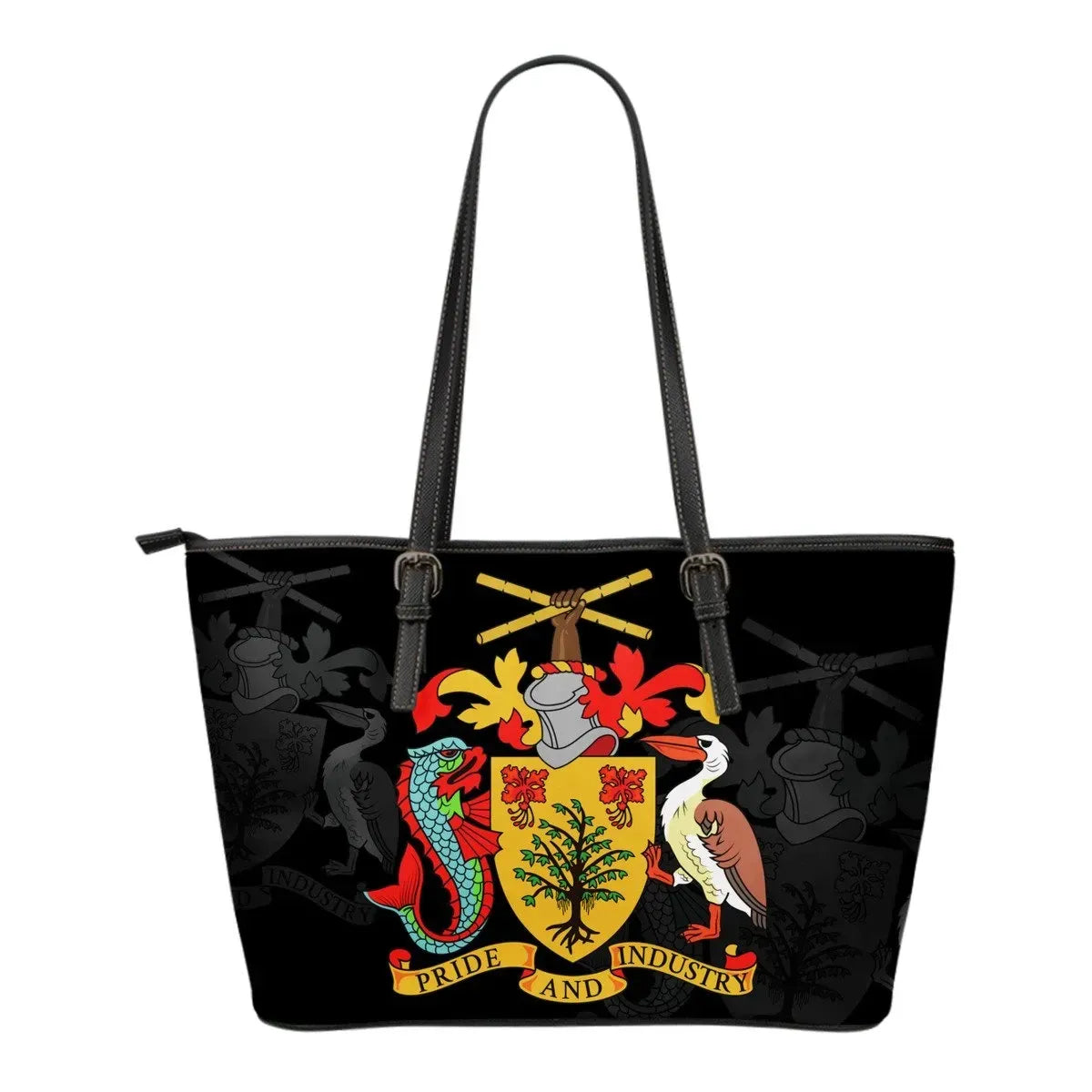 Barbados Leather Tote Bag Size