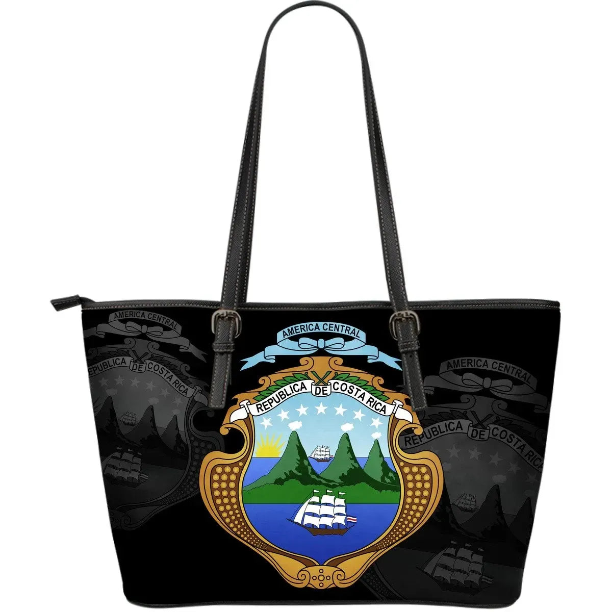 Costa Rica Leather Tote Bag Size