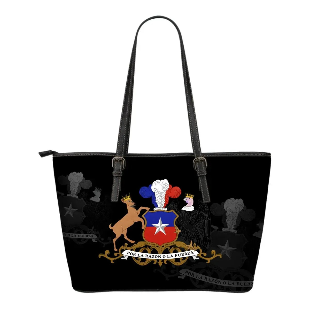 Chile Leather Tote Bag Size