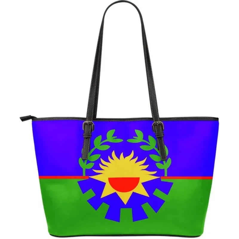 Argentina Flag Of Buenos Aires Leather Tote Bag