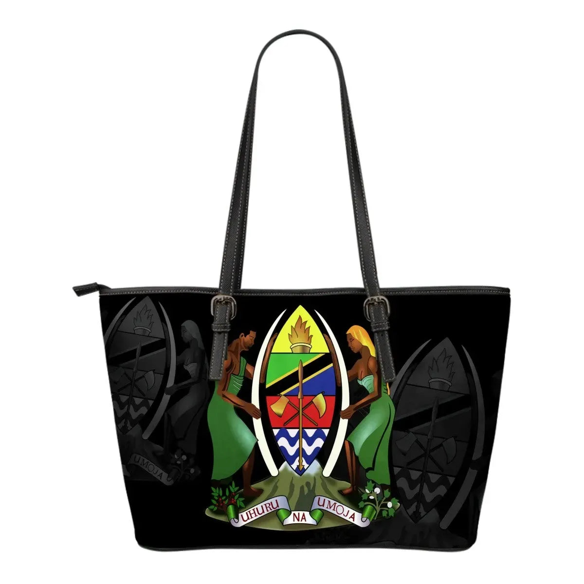 Tanzania Leather Tote Bag Size