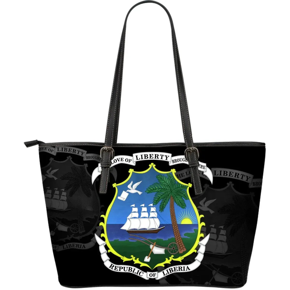 Liberia Leather Tote Bag Size