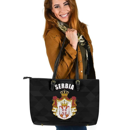 Serbia Leather Tote Bag Serbian Is Me